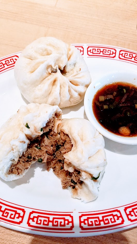 XLB Portland, I had the Hoisin Duck Baozi, filled with hoison duck leg and scallions, or you could get the Pork and Cabbage Baozi or the Mushroom and Chive Baozi