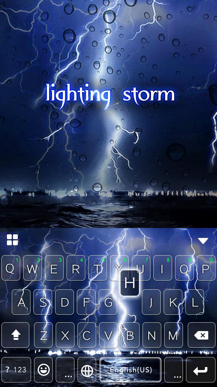 Lighting Storm Emoji Keyboard Screen 2