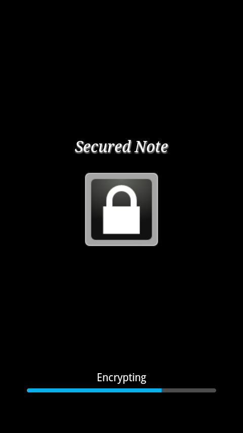 Secure Note Screen 1