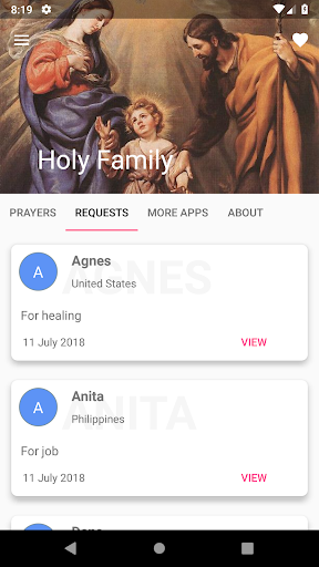Holy Family Prayers