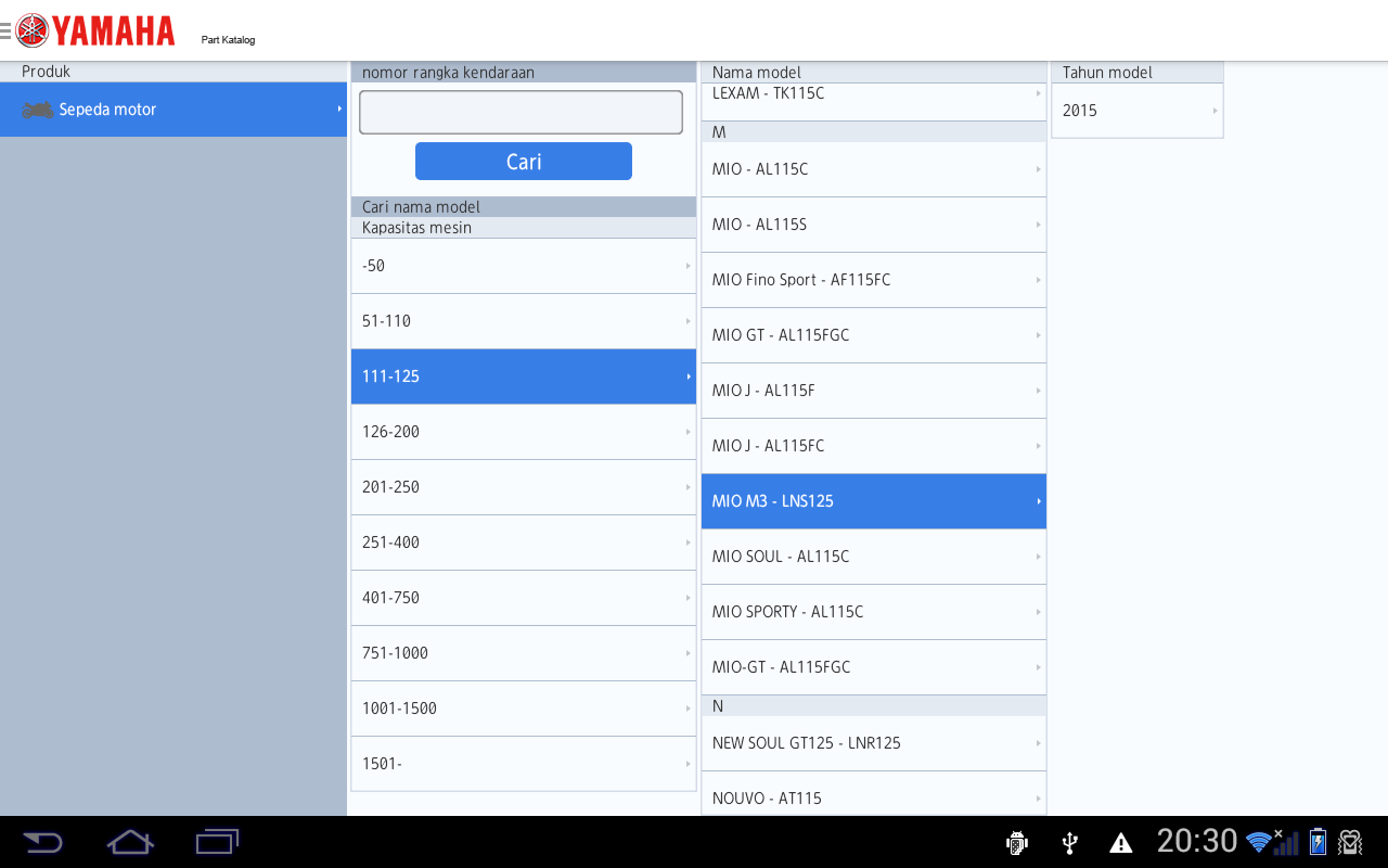 YAMAHA PartsCatalogue IDN Apl Android Di Google Play