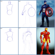 How to Draw Avenger Team Step by Step 1.0 Icon