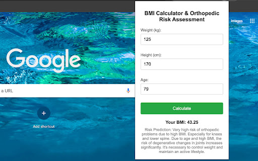 BMI Calculator & Orthopedic Risk Assessment