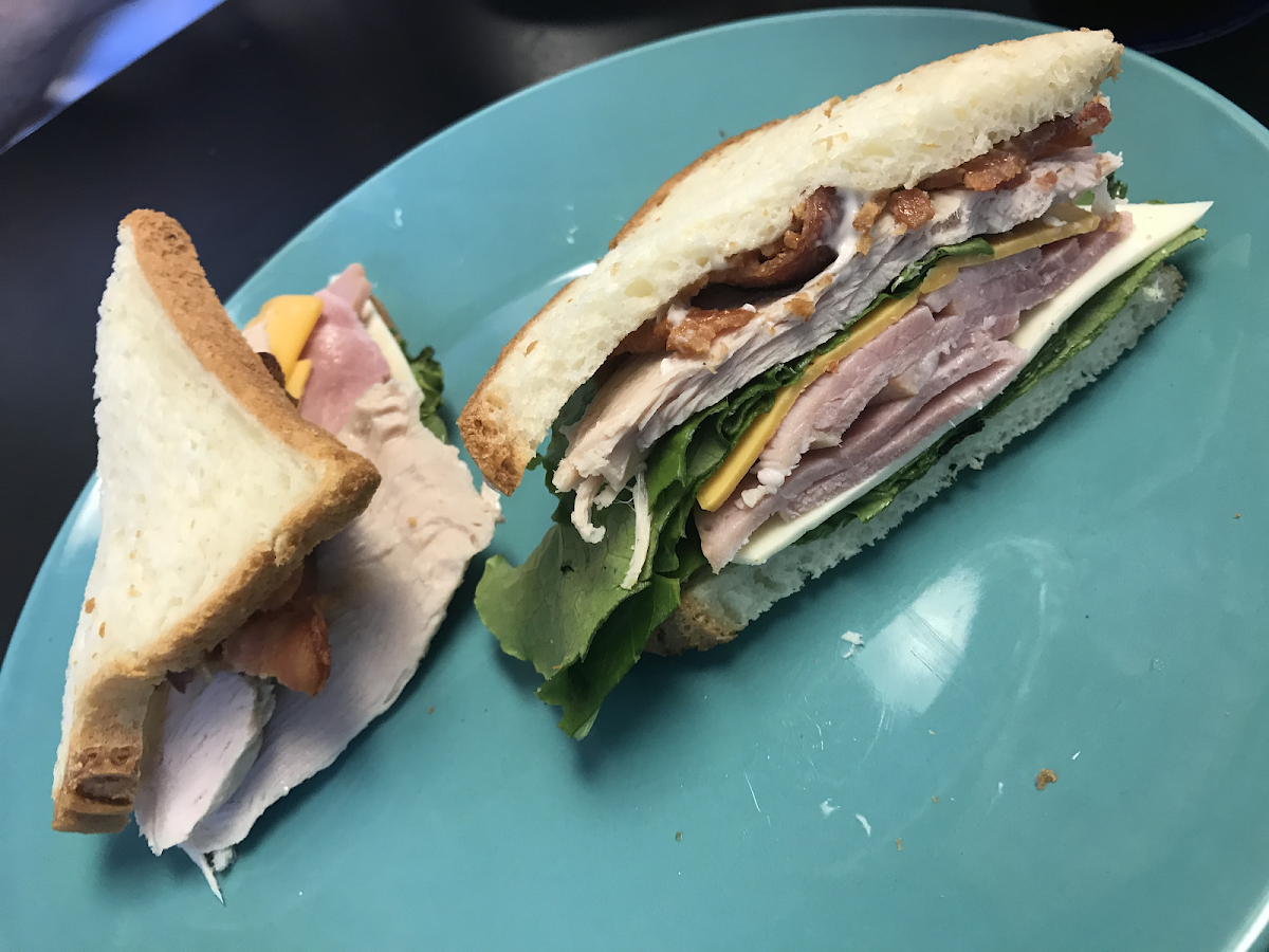 Gluten free club sandwich