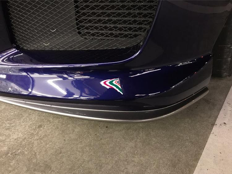 RX-8のフロントバンパー修理・修理完了・マツダスピードバンパーに関するカスタム事例の投稿画像2枚目