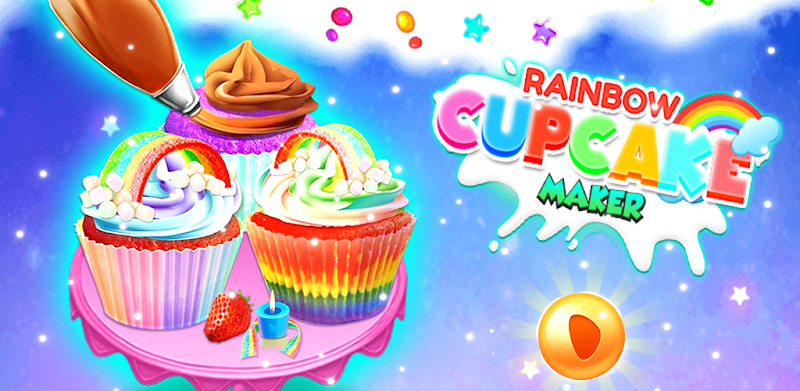 Rainbow Cupcake Maker: DIY Cooking Games 2019