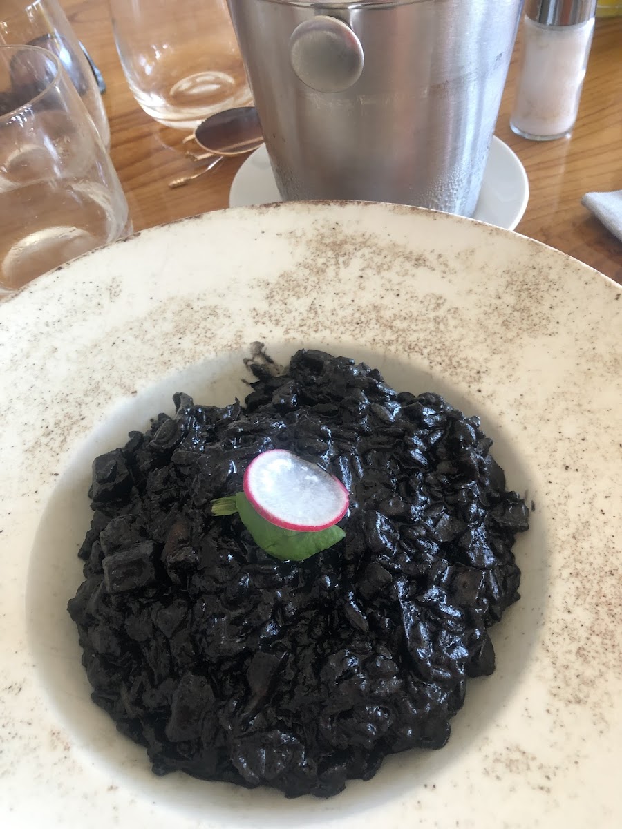 Cuttlefish black risotto