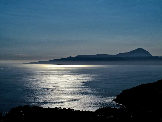 Controluce sul Golfo di Policastro. di sangiopanza