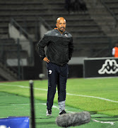 Chippa United coach Teboho Moloi during 2017/18 Absa Premiership game between Supersport United and Chippa United at Lucas Moripe Stadium on 19 September 2017. 