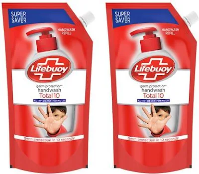 Lifebuoy Total 10 Activ Naturol Germ Protection Handwash Refill - 2*750 ml