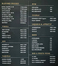 Mask Club & Bar menu 1