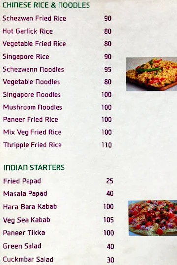 Udupi Grand menu 