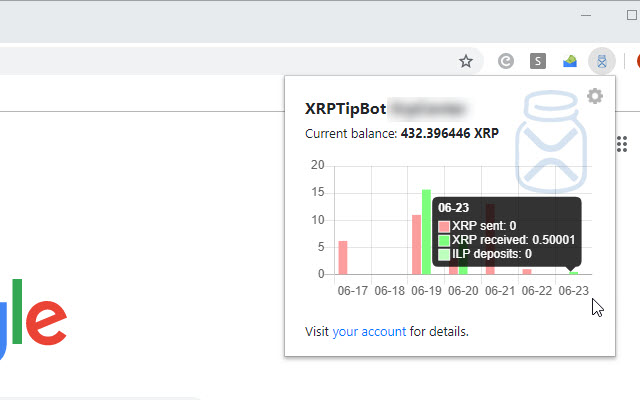 XRPTipBot BalanceView