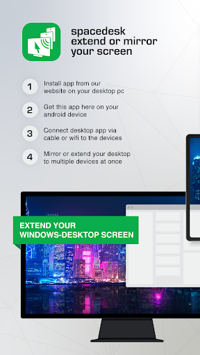 Screenshot spacedesk - USB Display for PC