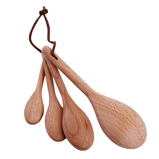 Title 3, Holzkochlöffel Set 4-teilig Aus massivem Buchen...