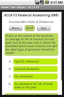 ACCA F3 Financial Accounting Screenshot