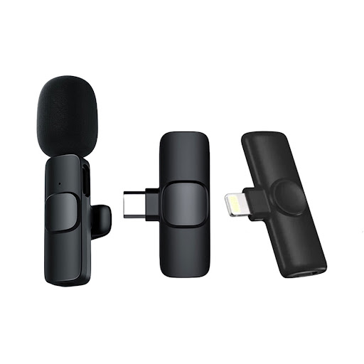 Microphone không dây, cổng Lightning & Type C K8-1 (1 mic)