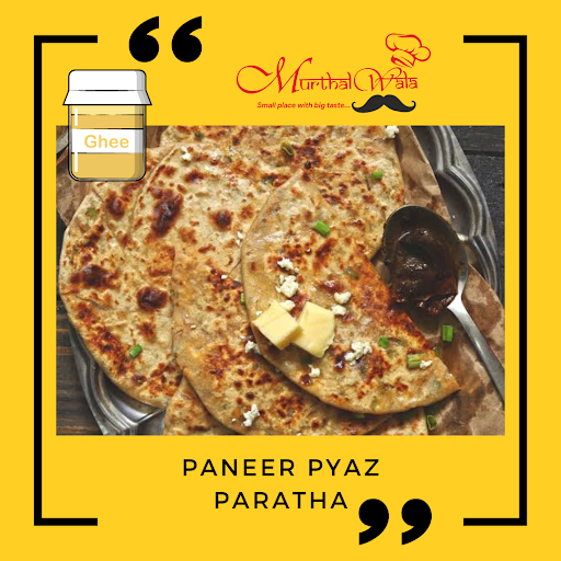 Paneer Pyaz (Desi Ghee) Paratha