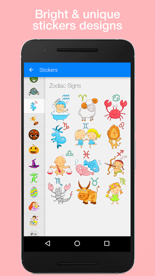 Android application Sticker Set: Zodiac Signs screenshort