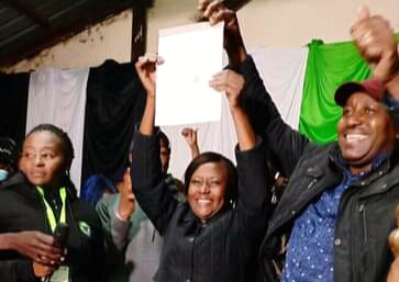 Cecily Mbarire elected./BENJAMIN NYAGAH