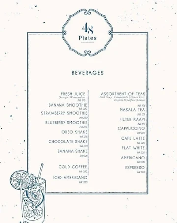 48 Plates menu 