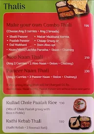 Taabartod Thali menu 2