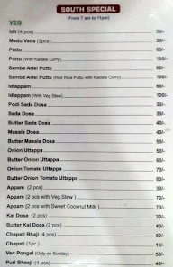 Selasteen Hotel menu 1