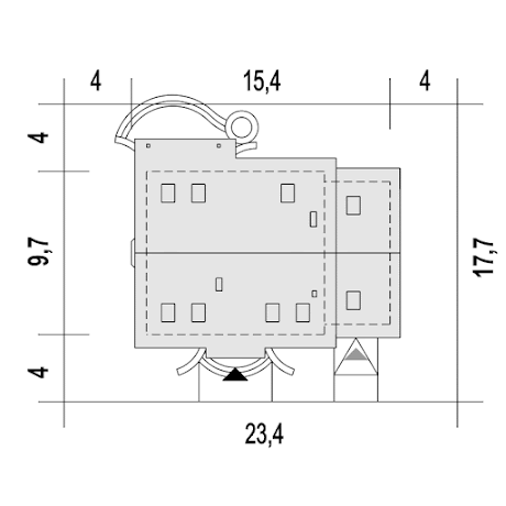Dom Dla Ciebie 2 w2 z garażem 1-st. A - Sytuacja