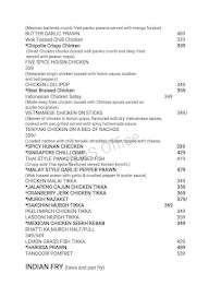 Sketch Family Restaurant & Bar menu 2