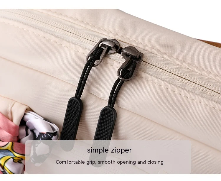 Bolso de ocio de gran capacidad en color liso para el trabajo diario, mochila con pañuelo de seda, simple y elegante.