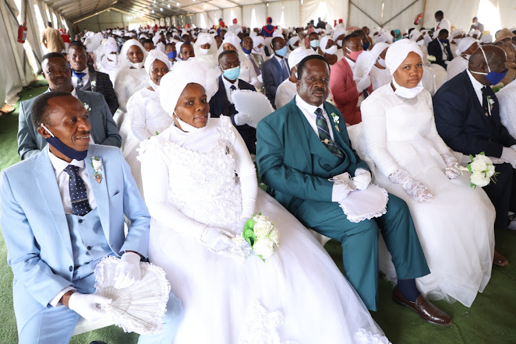 IPHC Congregates during the mass wedding, where more than 800 IPHC members tied the knot on Easter Sunday at IPHC Jerusalem City near Brits in North West.