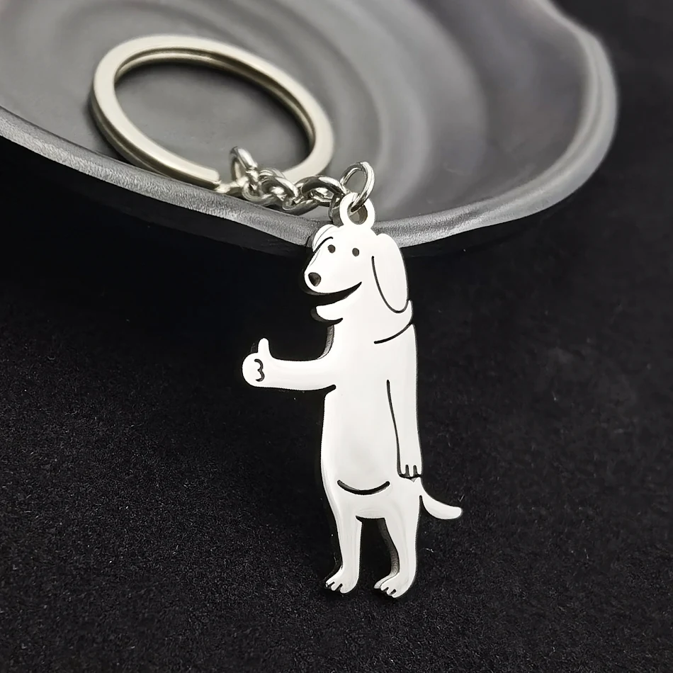 Grappige roestvrijstalen ketting voor honden en katten met cartoon 