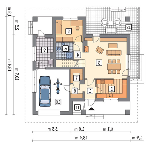 Czytelny - M177 - Rzut parteru