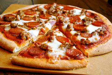Italian Sausage and Pepperoni Pizza