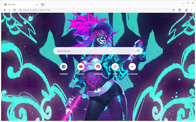 Neon Anime Wallpapers New Tab