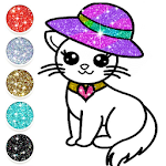Cover Image of Télécharger Paillettes de livre de coloriage mignon Kitty 4.0 APK