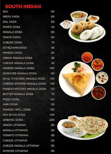 Ramdev Sweets menu 