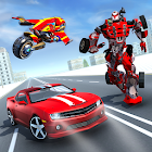 Moto Robot Transformation: Robot Flying Car Games 1.0