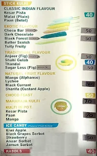 Kings Kulfi menu 2