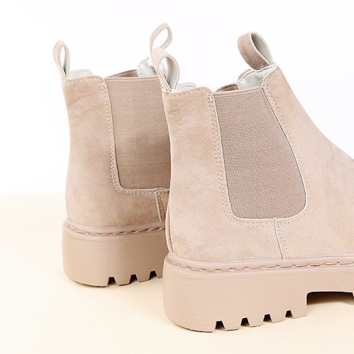 Title 12, Womens Ankle Boots Solid Color Chunky Boots Au...