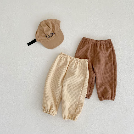 Title 6, Childrens Waffle All-match Loose-fitting Trous...