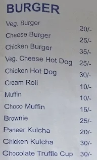 Choice Bakery menu 1