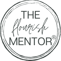 the flourish mentor logo black