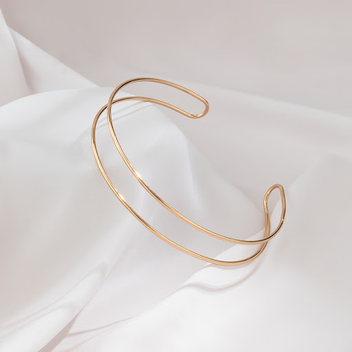 Title 11, Line Geometry Metallic Sweet Cool Punk Collar f...