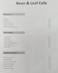 Bean & Leaf Cafe menu 2