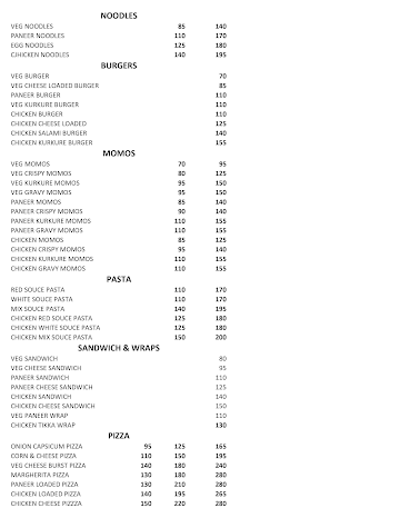 Dot Cafe menu 