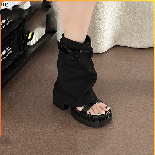 Title 5, Super Soft Platform High Heel Sandal Boots Wome...