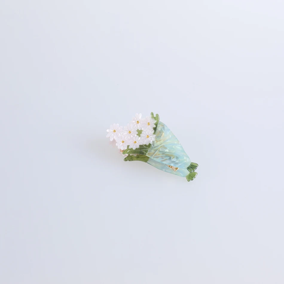 Franse niche-ontwerp Interessante Oog Tulp Haarspeld, een uniek haaraccessoire voor elegante en opvallende kapsels.