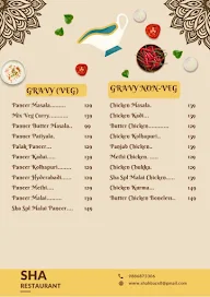 Sha restaurant menu 3