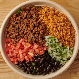 Grass Fed Ground Beef Bowl